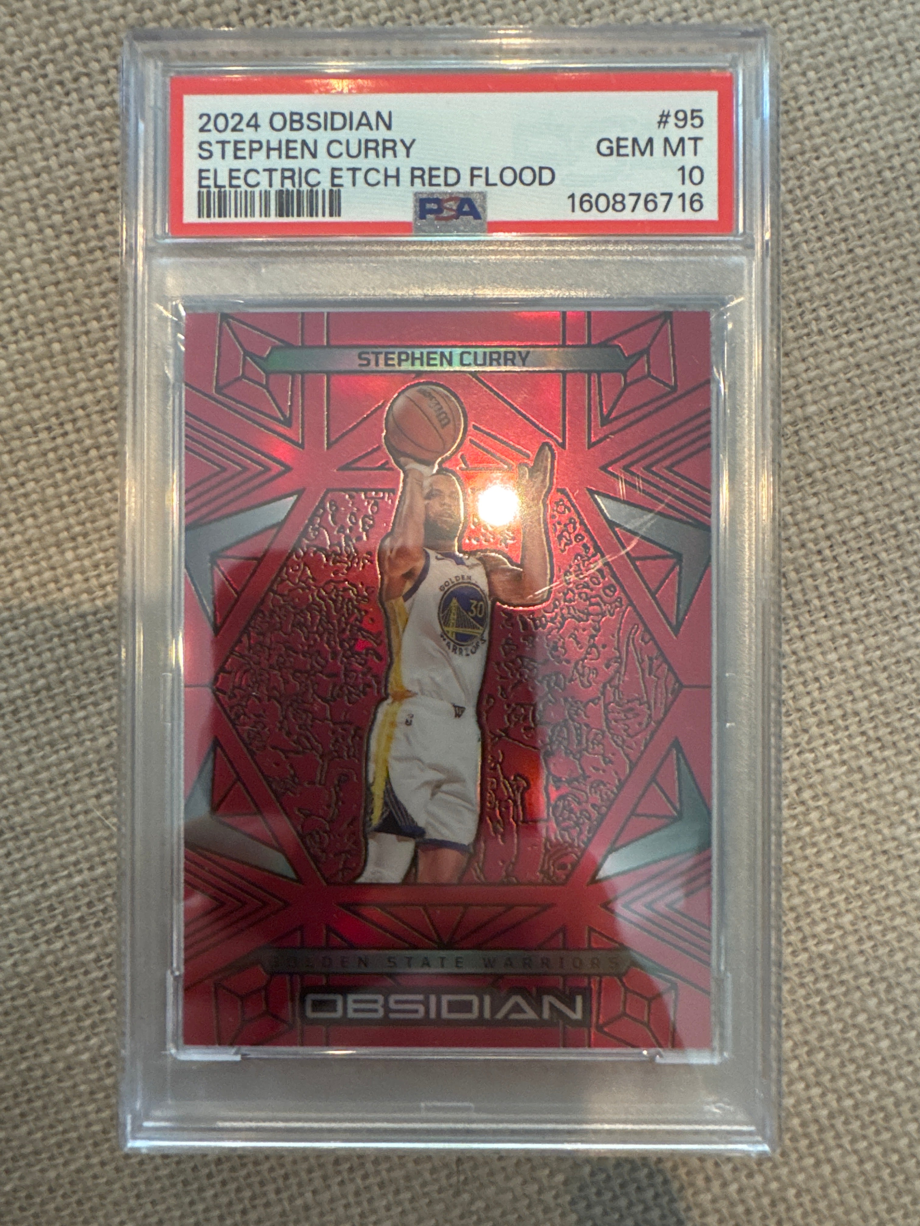 2024 Obsidian Steph Curry Red PSA 10 (716)