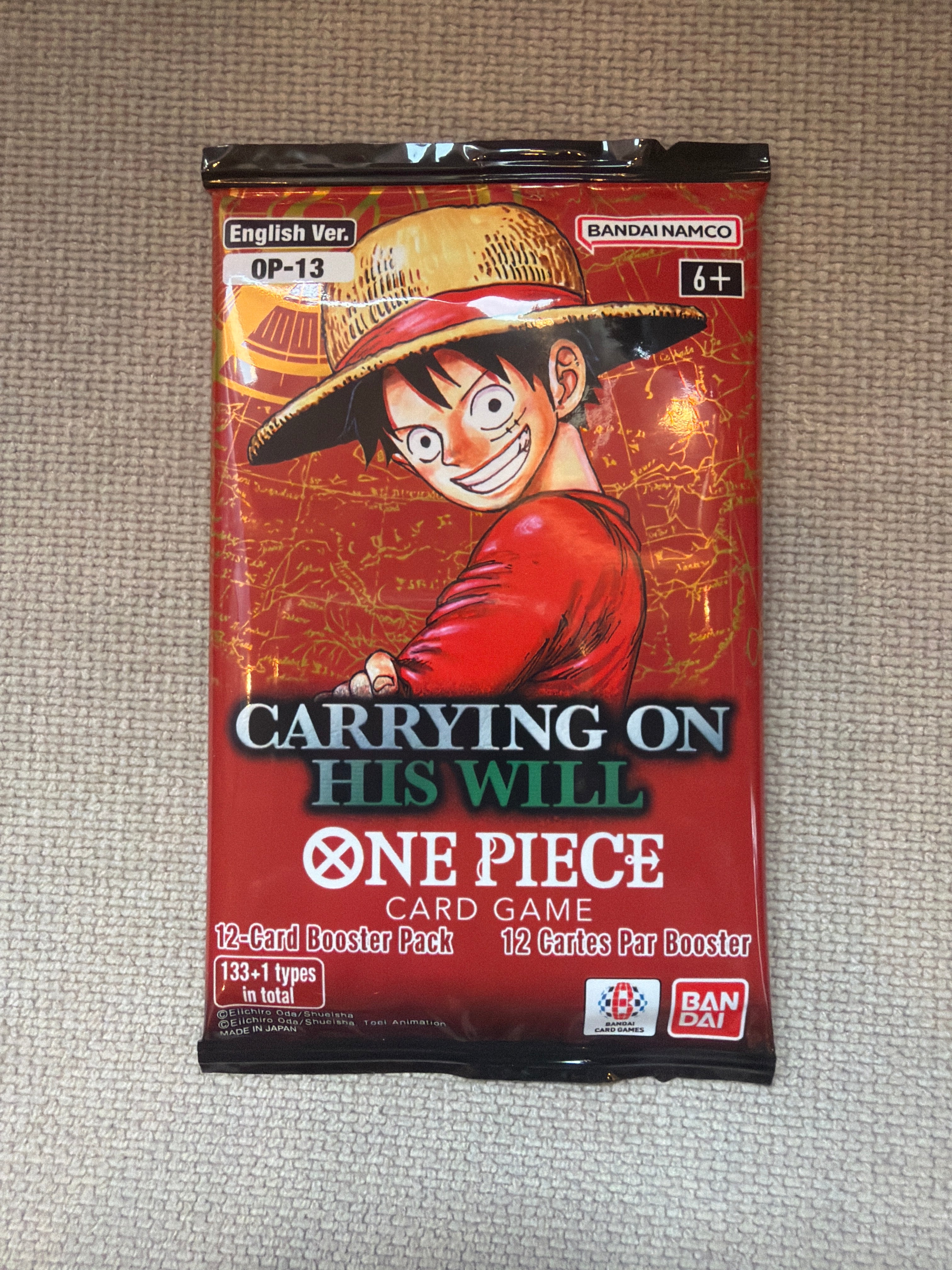 One Piece Carrying On His Will (OP-13) Booster Pack
