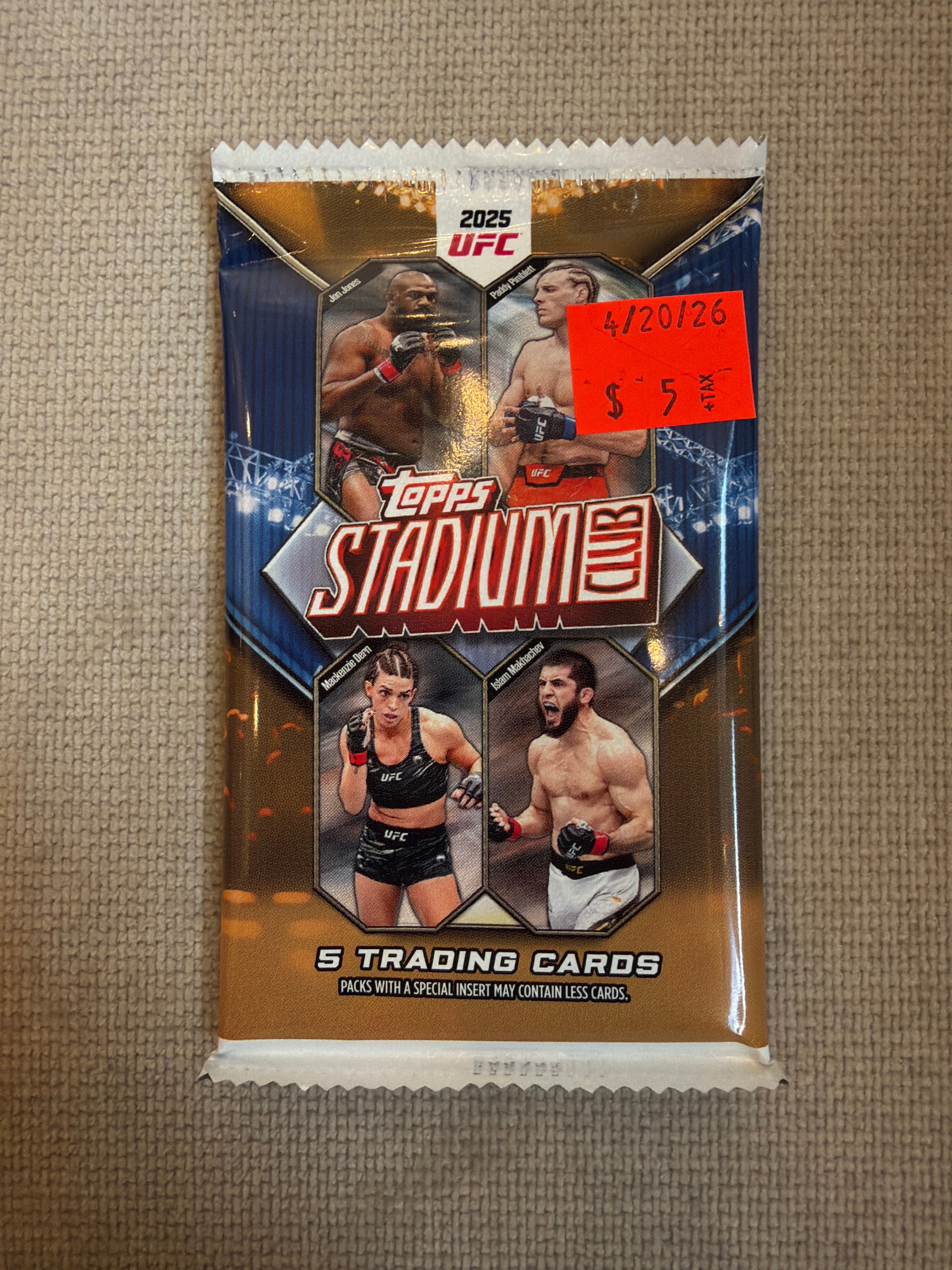 Topps Stadium Club UFC 2025 Pack