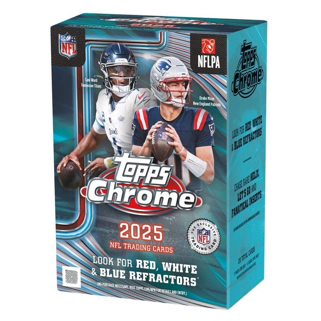 2025 Topps Chrome Football Blaster Box