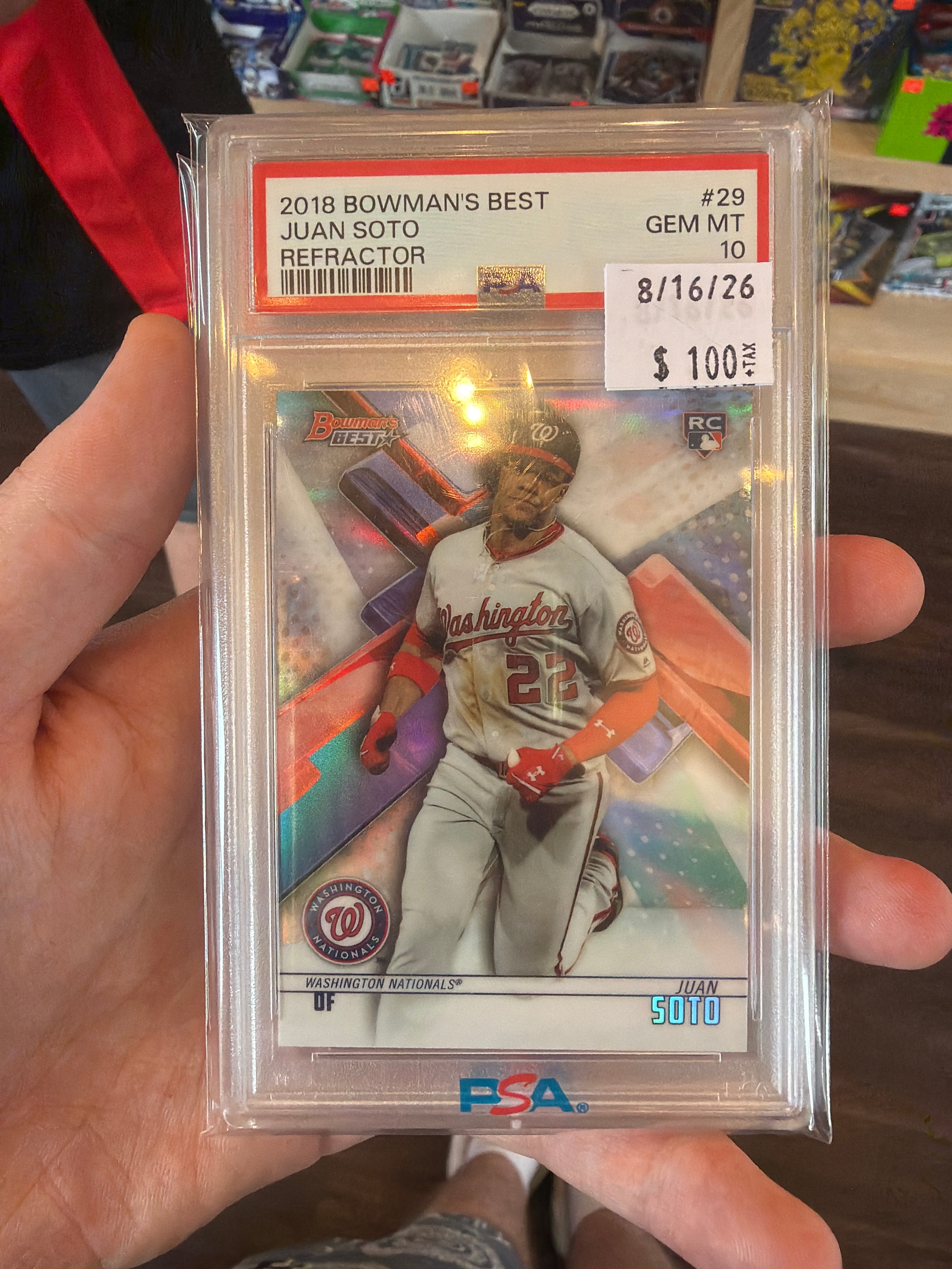 2018 Bowman’s Best Juan Soto Refractor PSA 10 (127)
