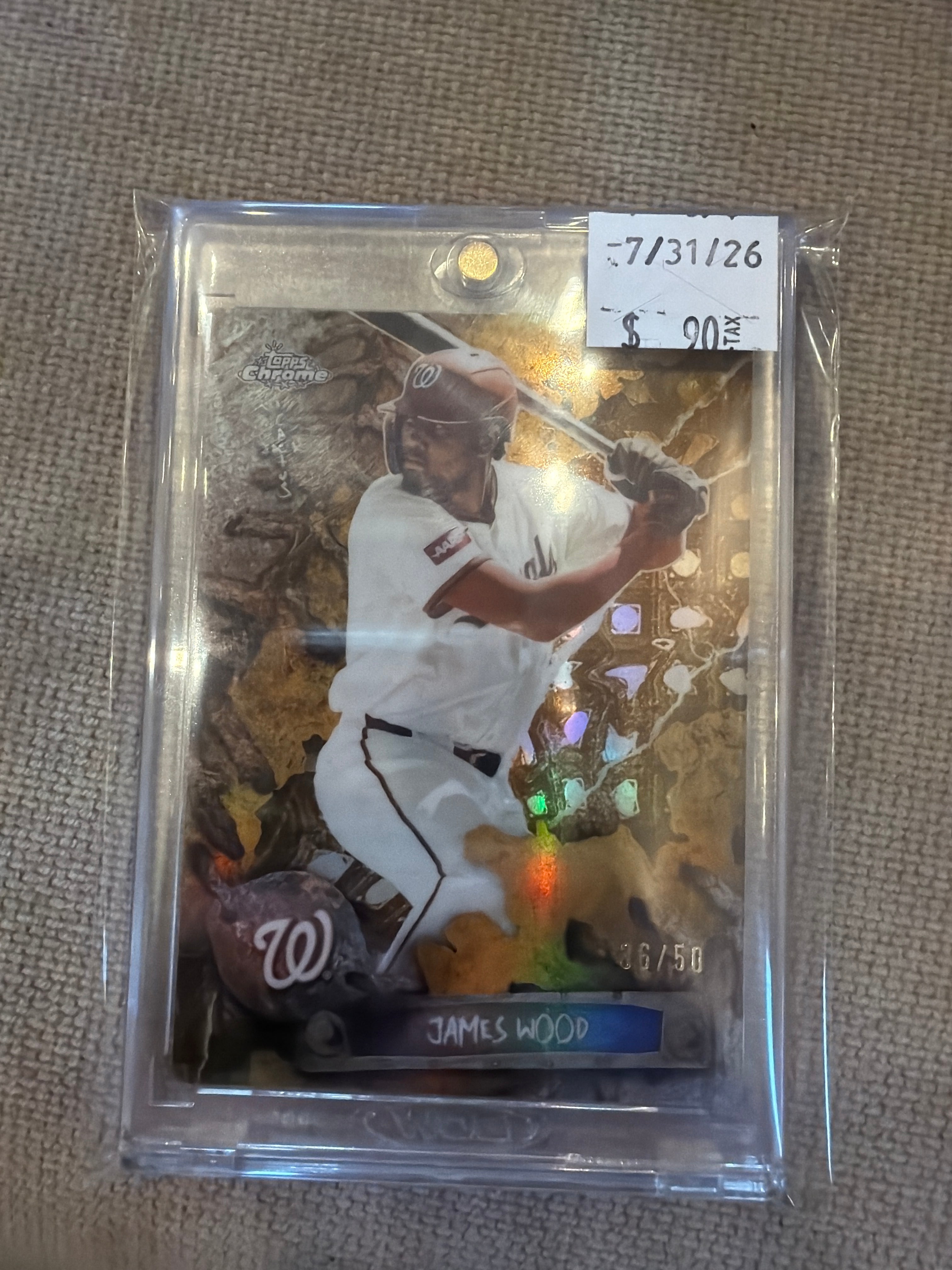 James Wood Topps Chrome Cactus Jack Gold /50 (RAW)