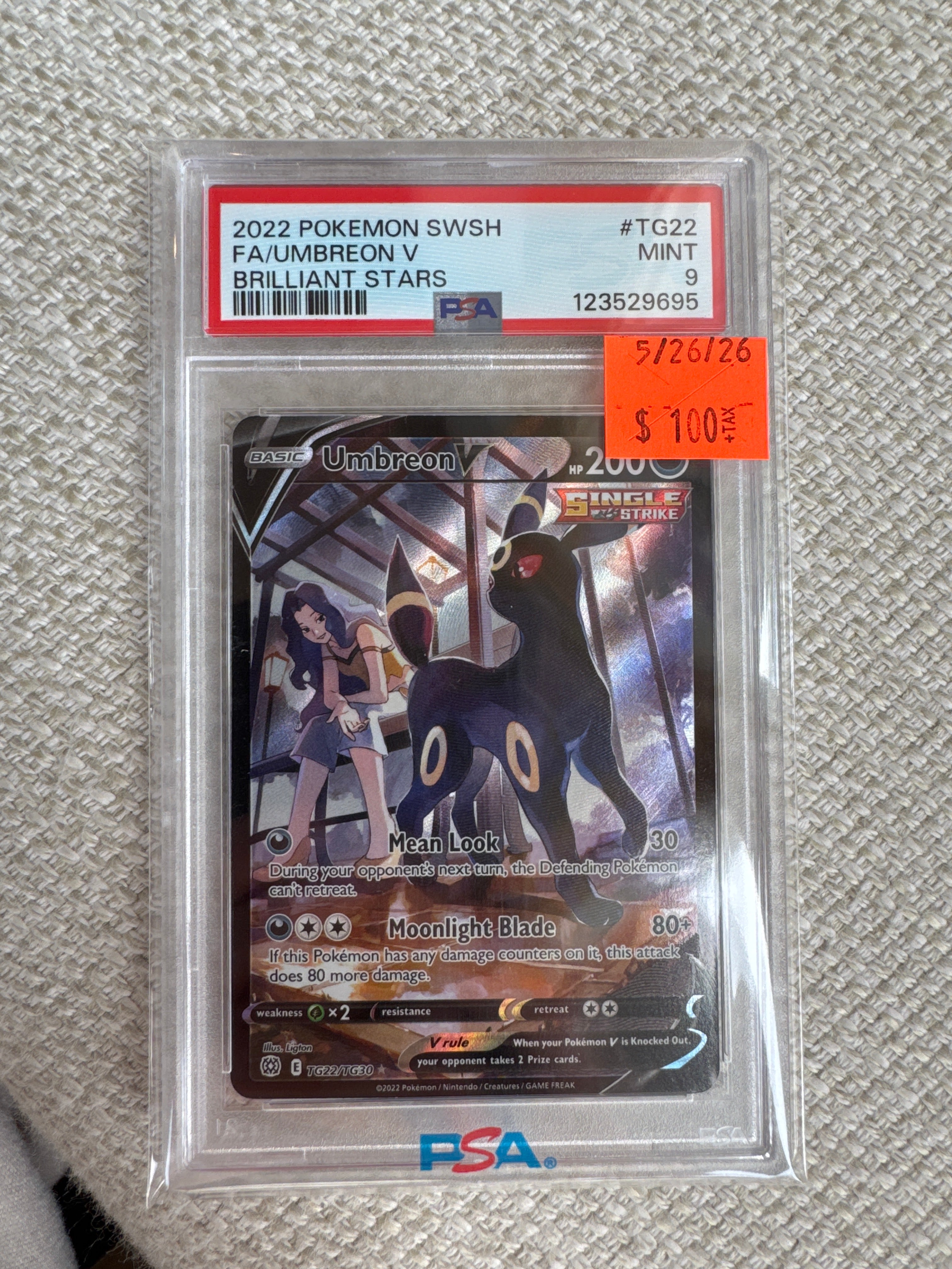 Umbreon Brilliant Stars PSA 9 (695)