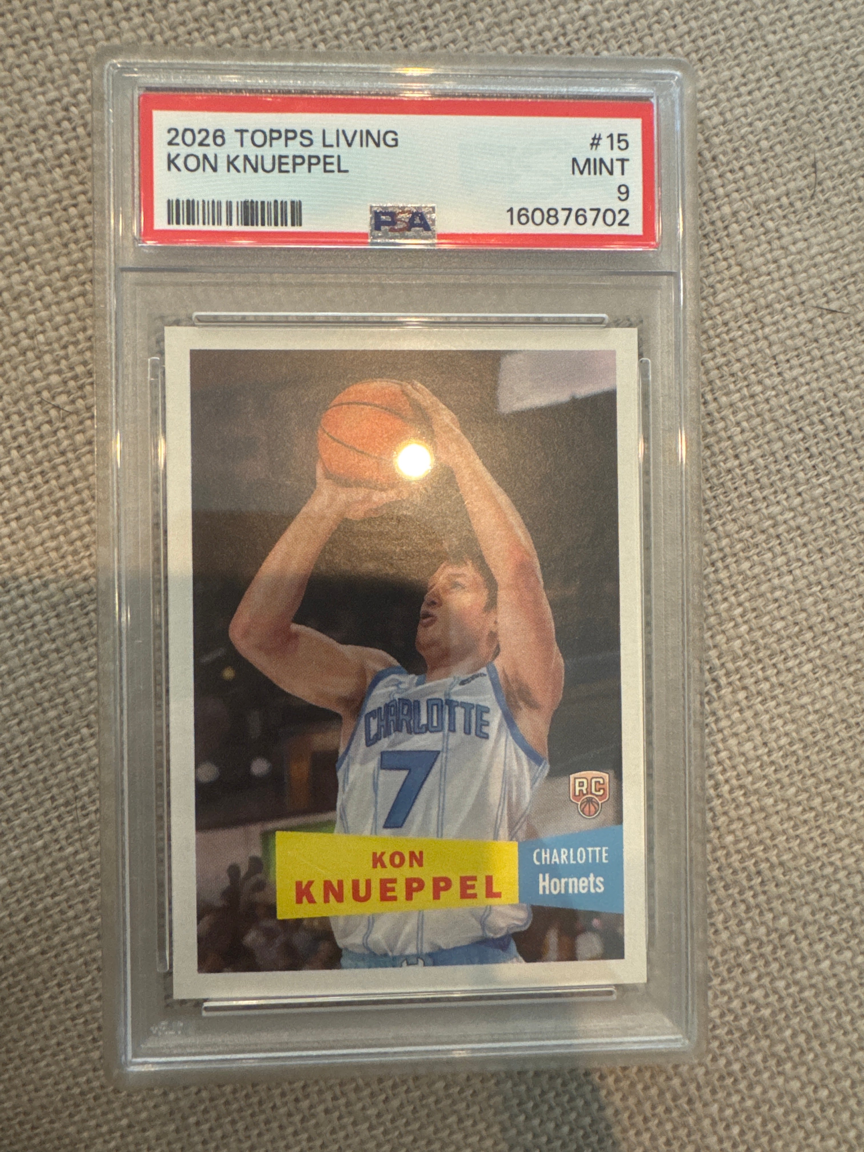 2026 TOPPS LIVING Kon Knueppel #15 PSA 9 (702)