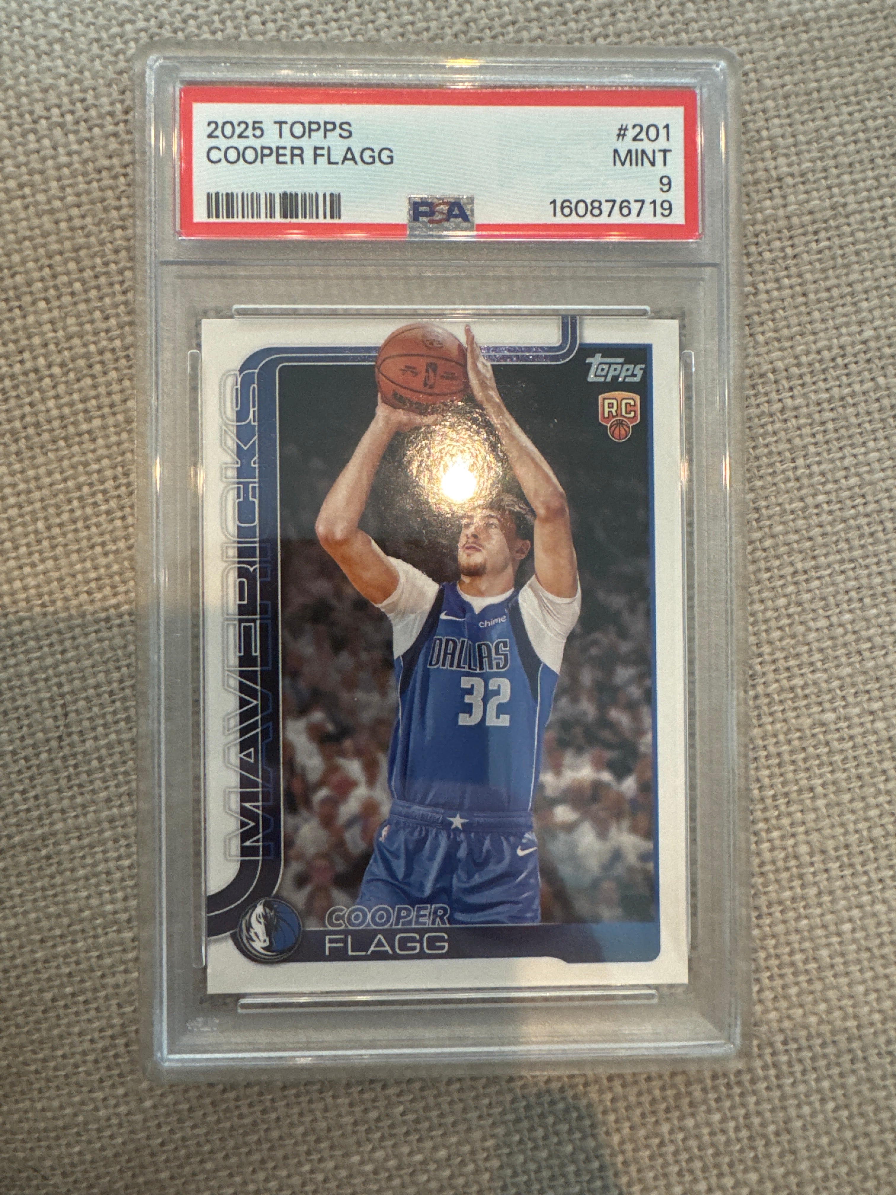 2025 TOPPS Cooper Flagg RC #201 PSA 9 (719)