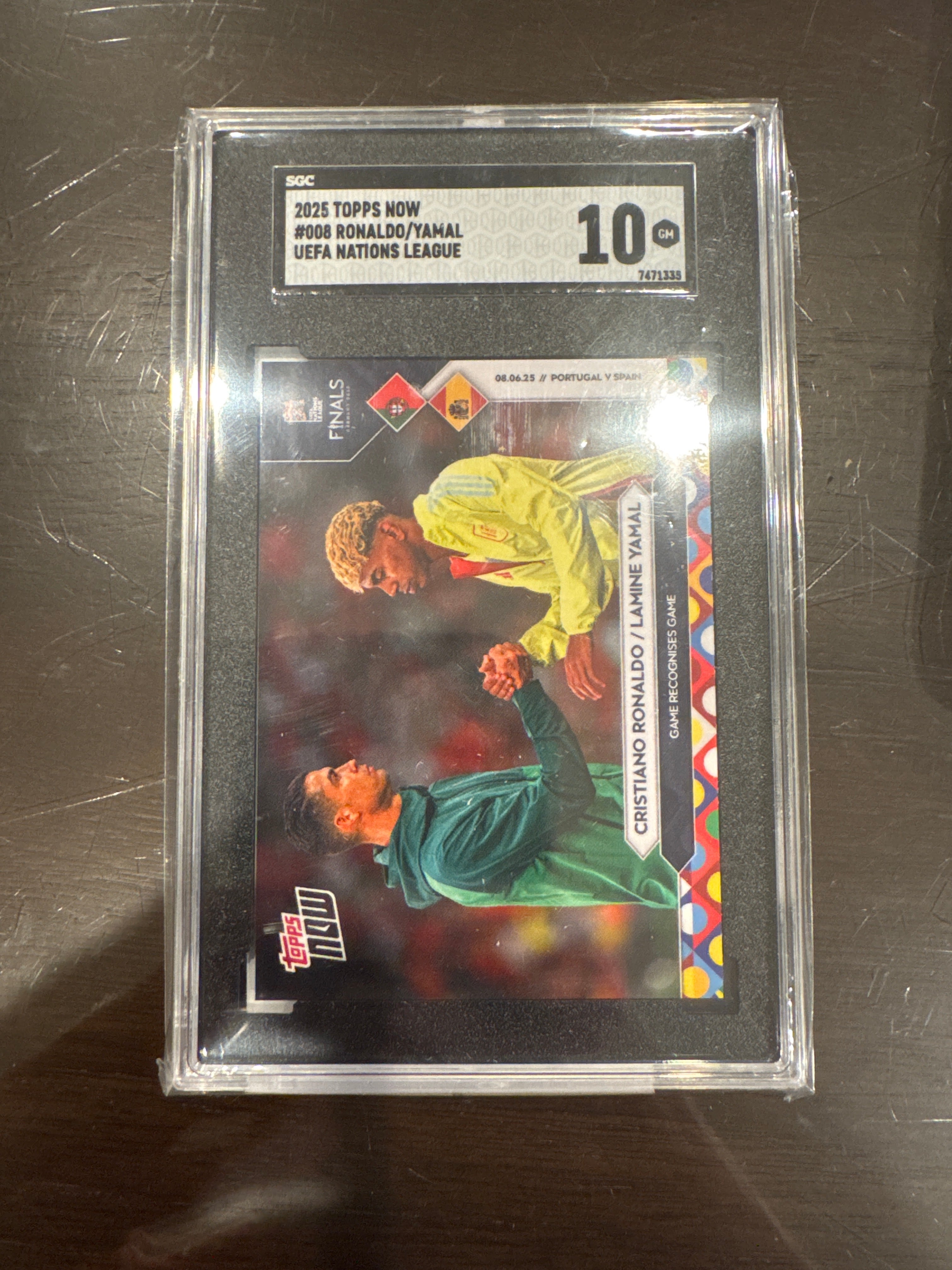 2025 Topps Now Ronaldo/Yamal SGC 10 (335)