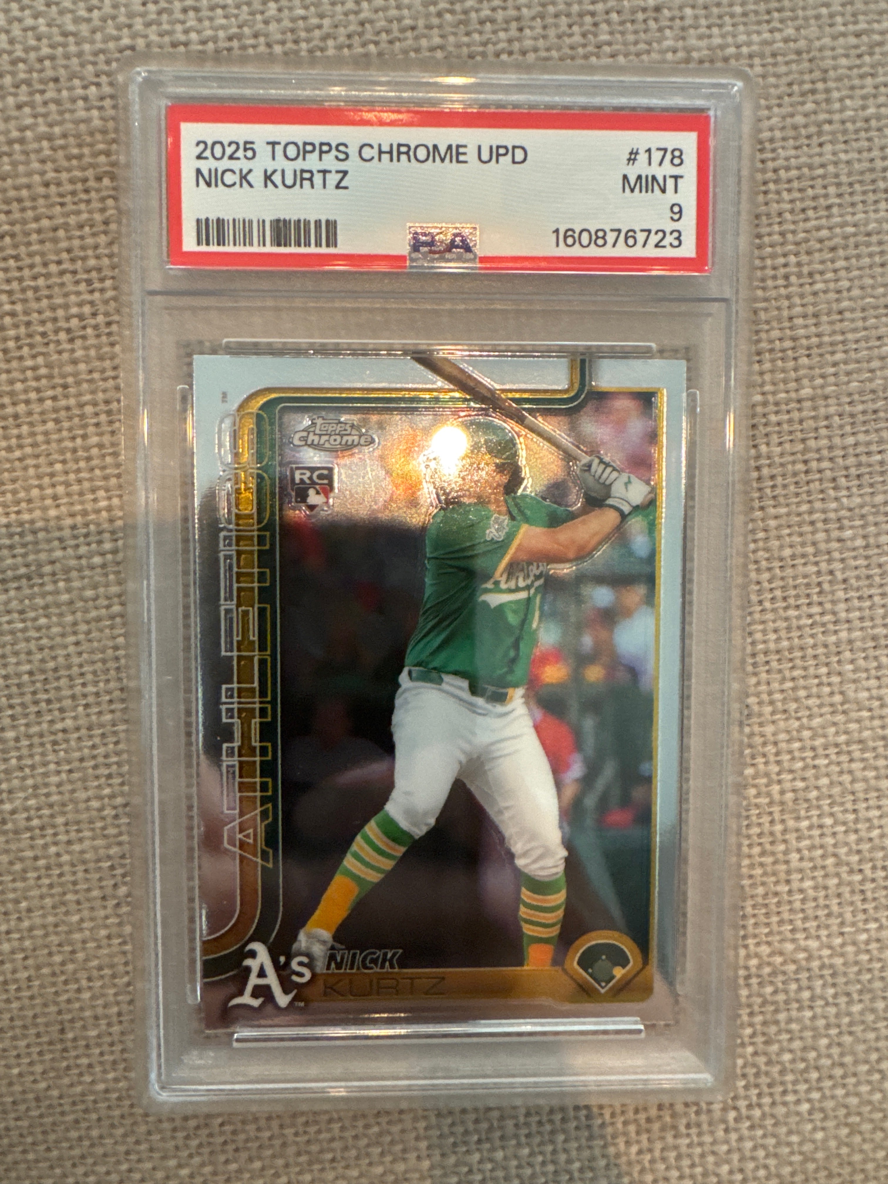 2025 TOPPS Chrome UPD Nick Kurtz #178 PSA 9 (723)