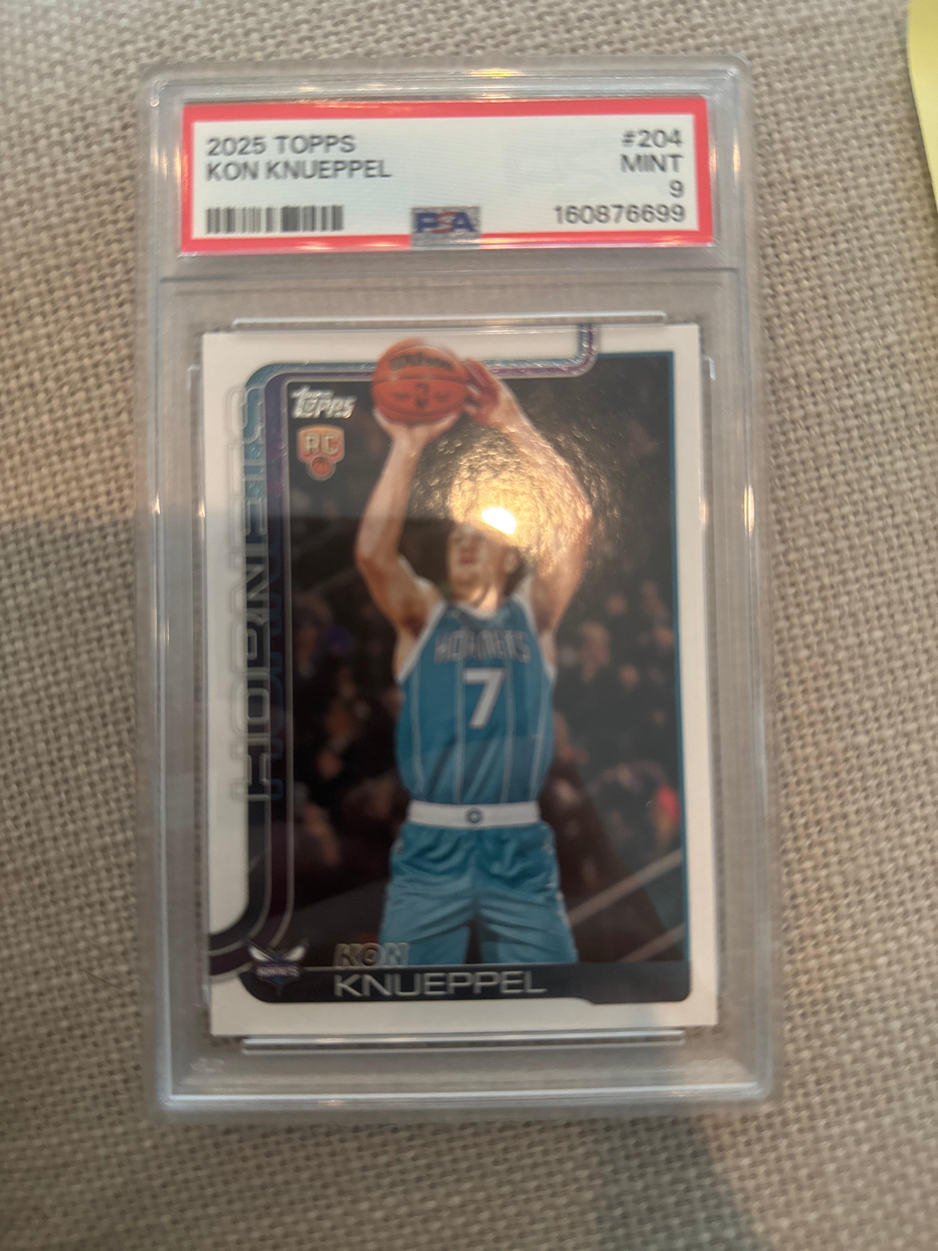 2025 TOPPS Kon Knueppel #204 PSA 9 (699)