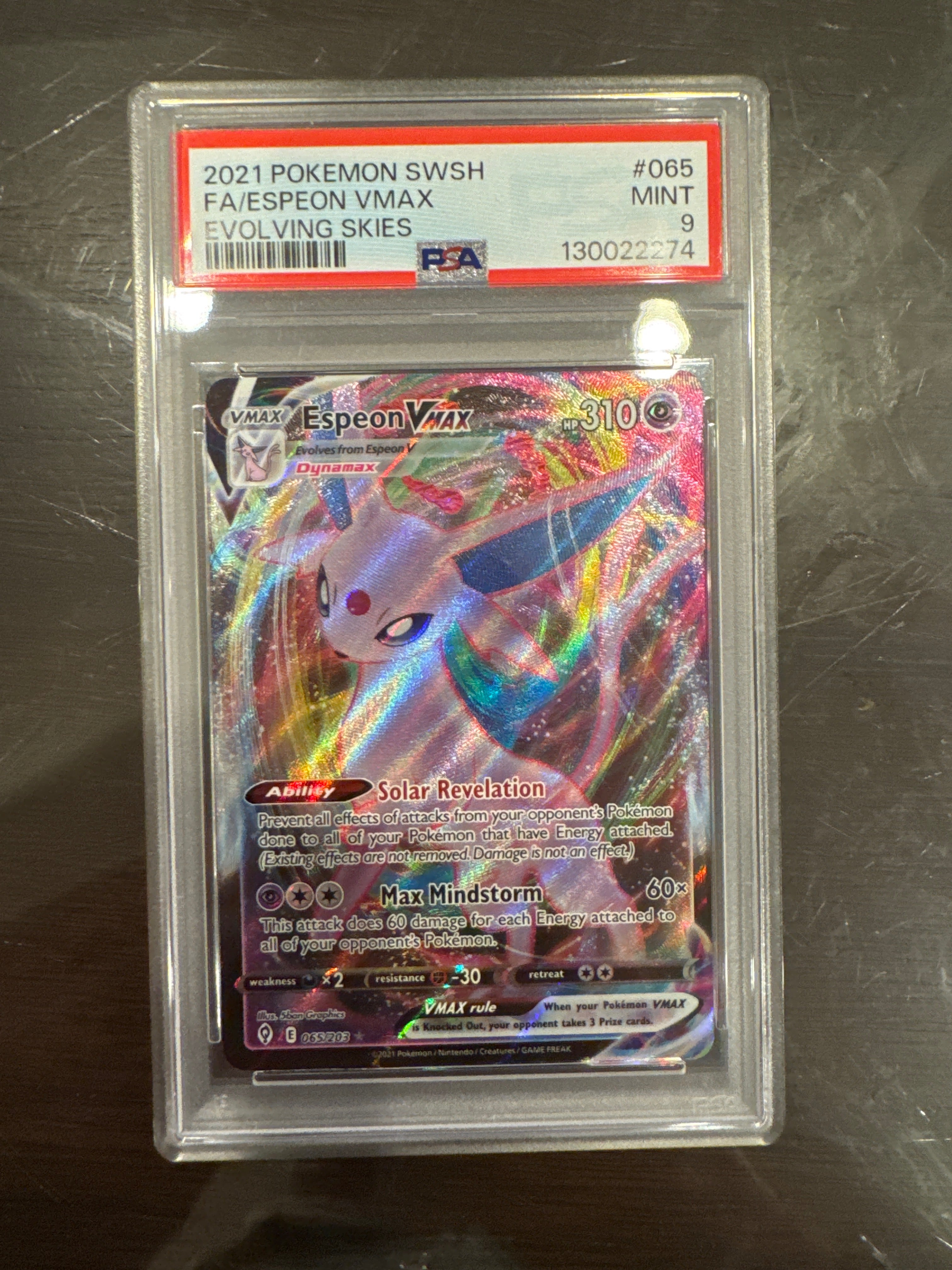 Espeon V Evolving Skies PSA 9 (274)