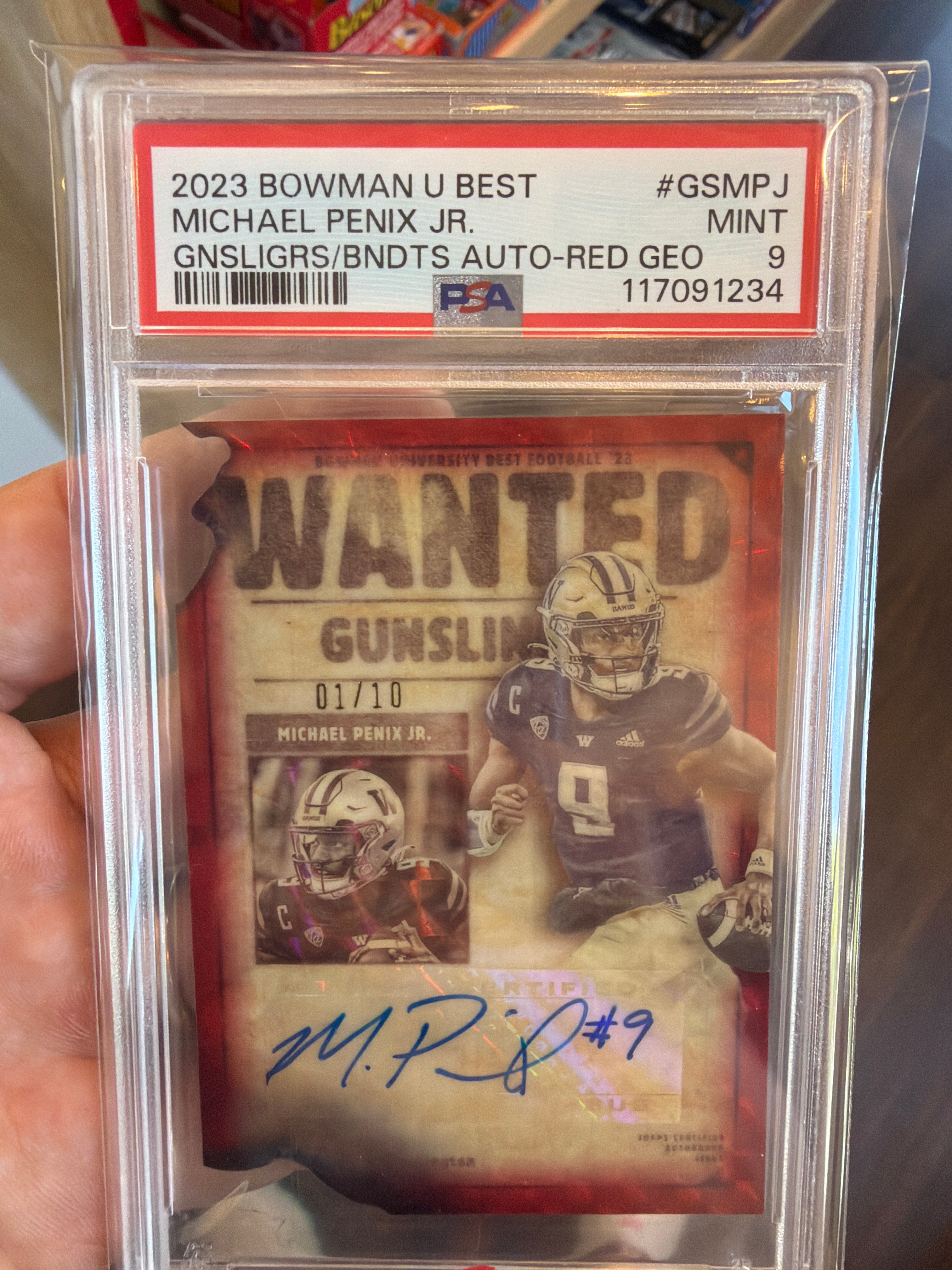 2023 bowman u best penix  gunsling