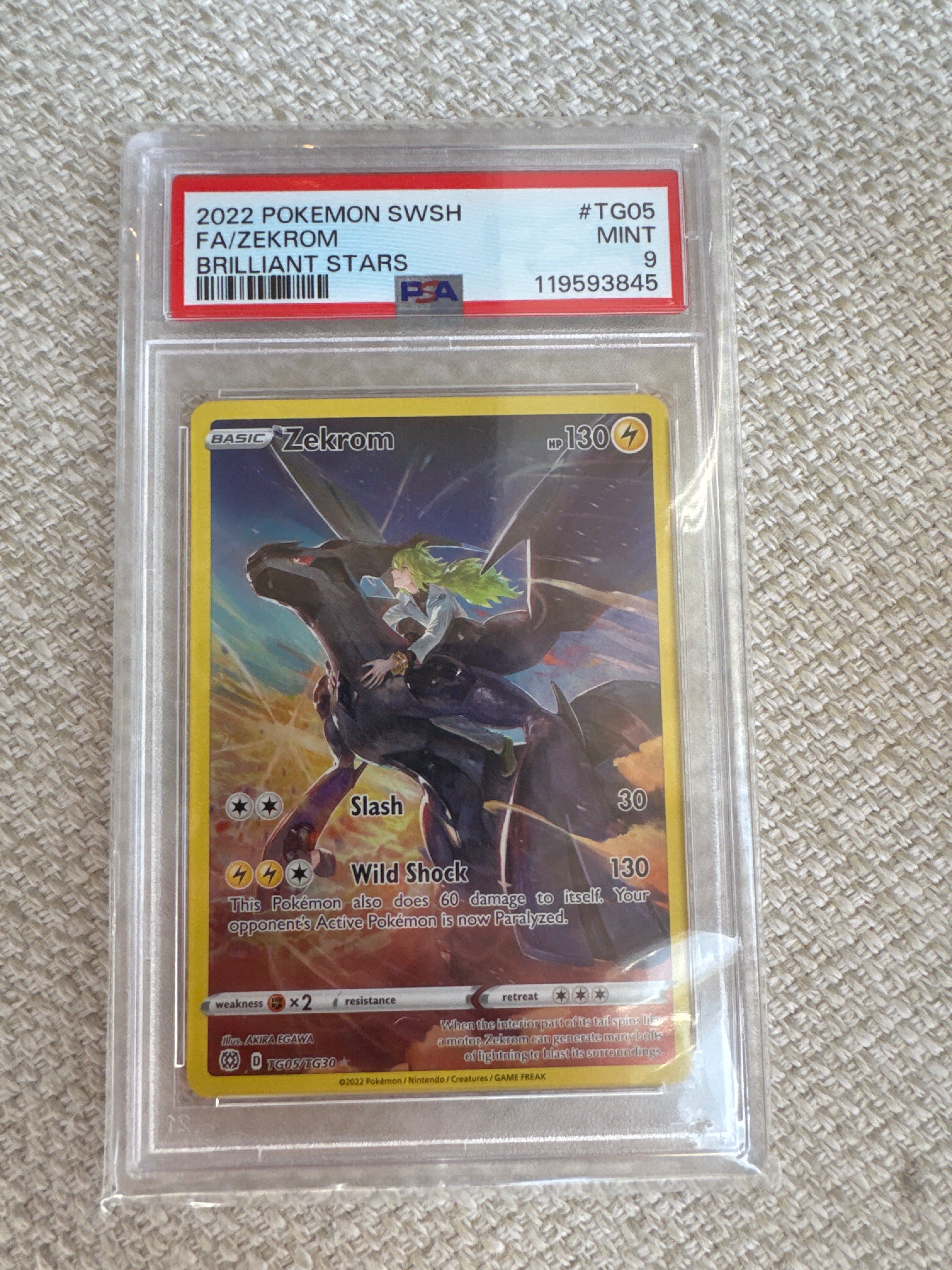 Zekrom Brilliant Stars Full Art PSA 9 (845)