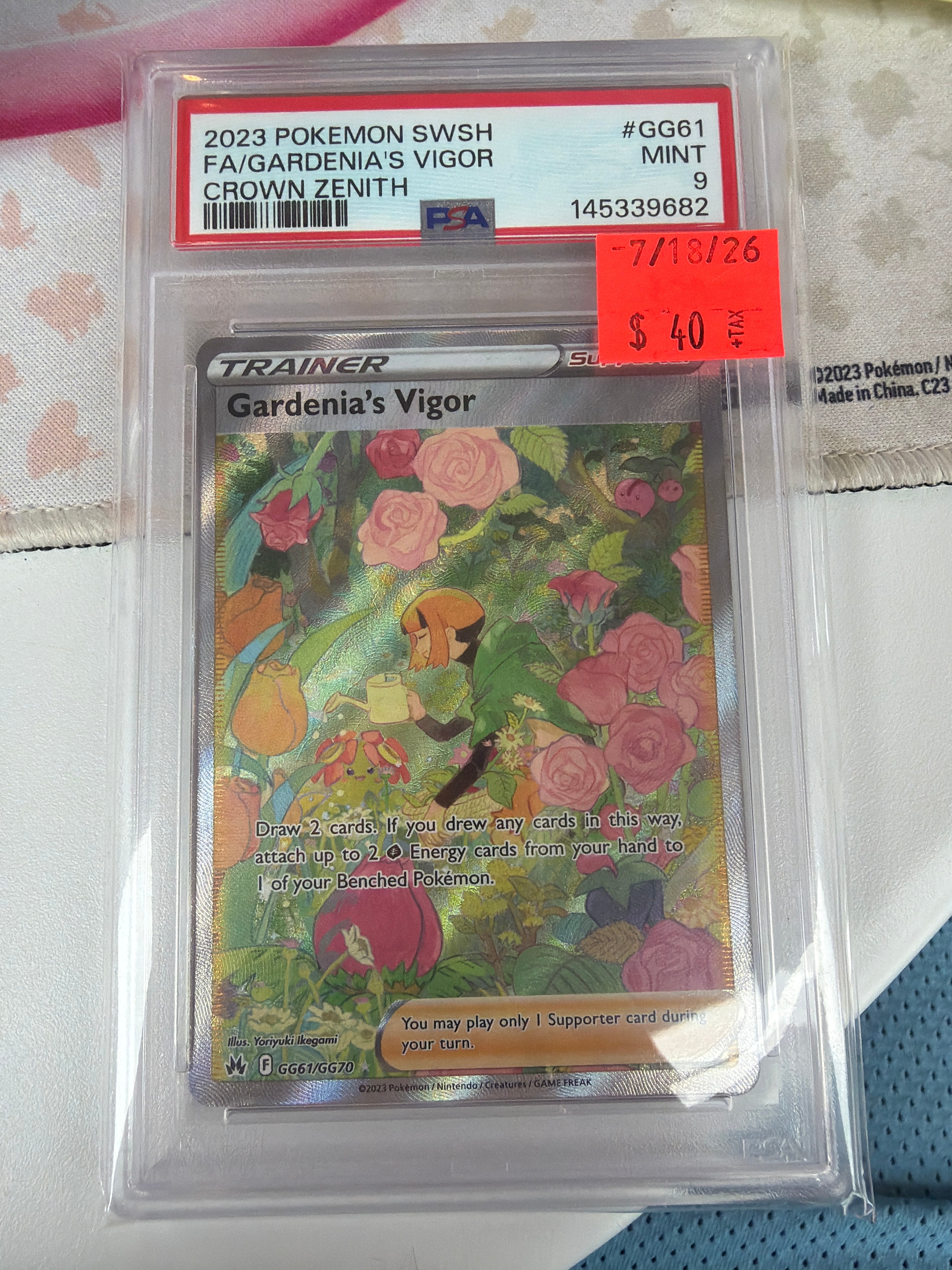 2023 Pokemon SWSH FA/Gardenias Vigor Crown Zenith PSA 9 (682)