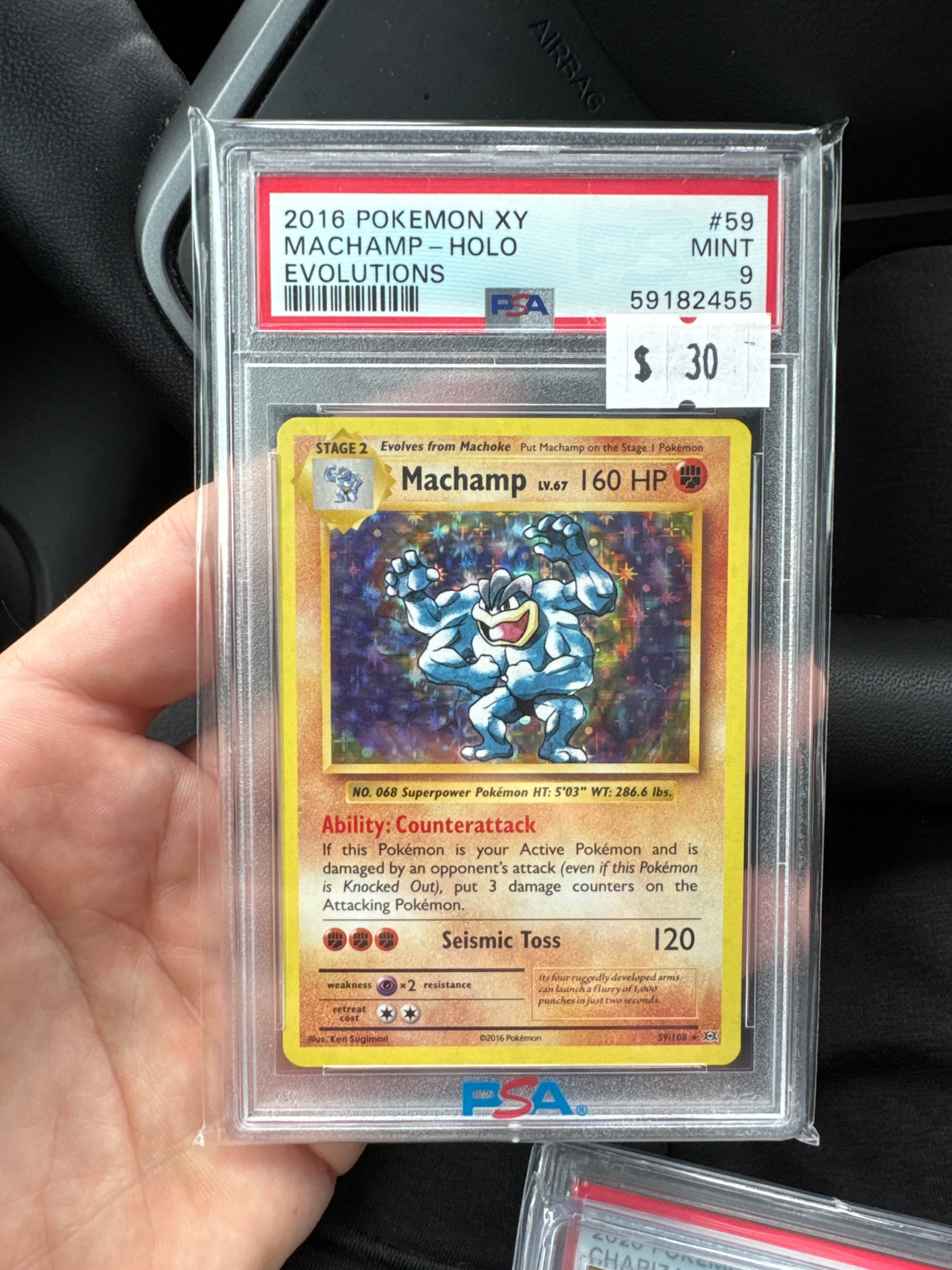 2016 Pokemon XY Machamp Holo PSA 9