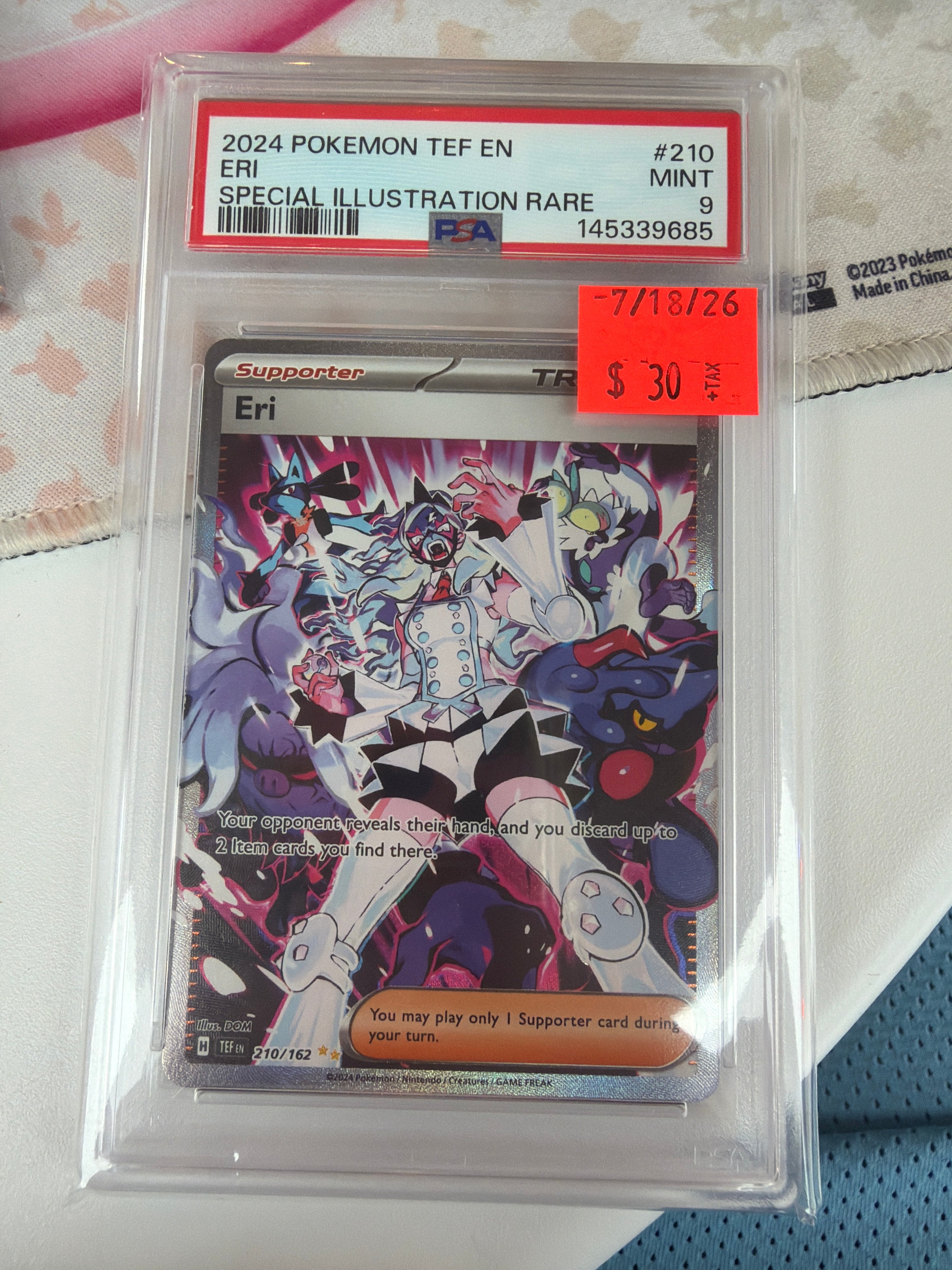 2024 Pokemon TEF EN ERI Special Illustration Rare PSA 9 (685)