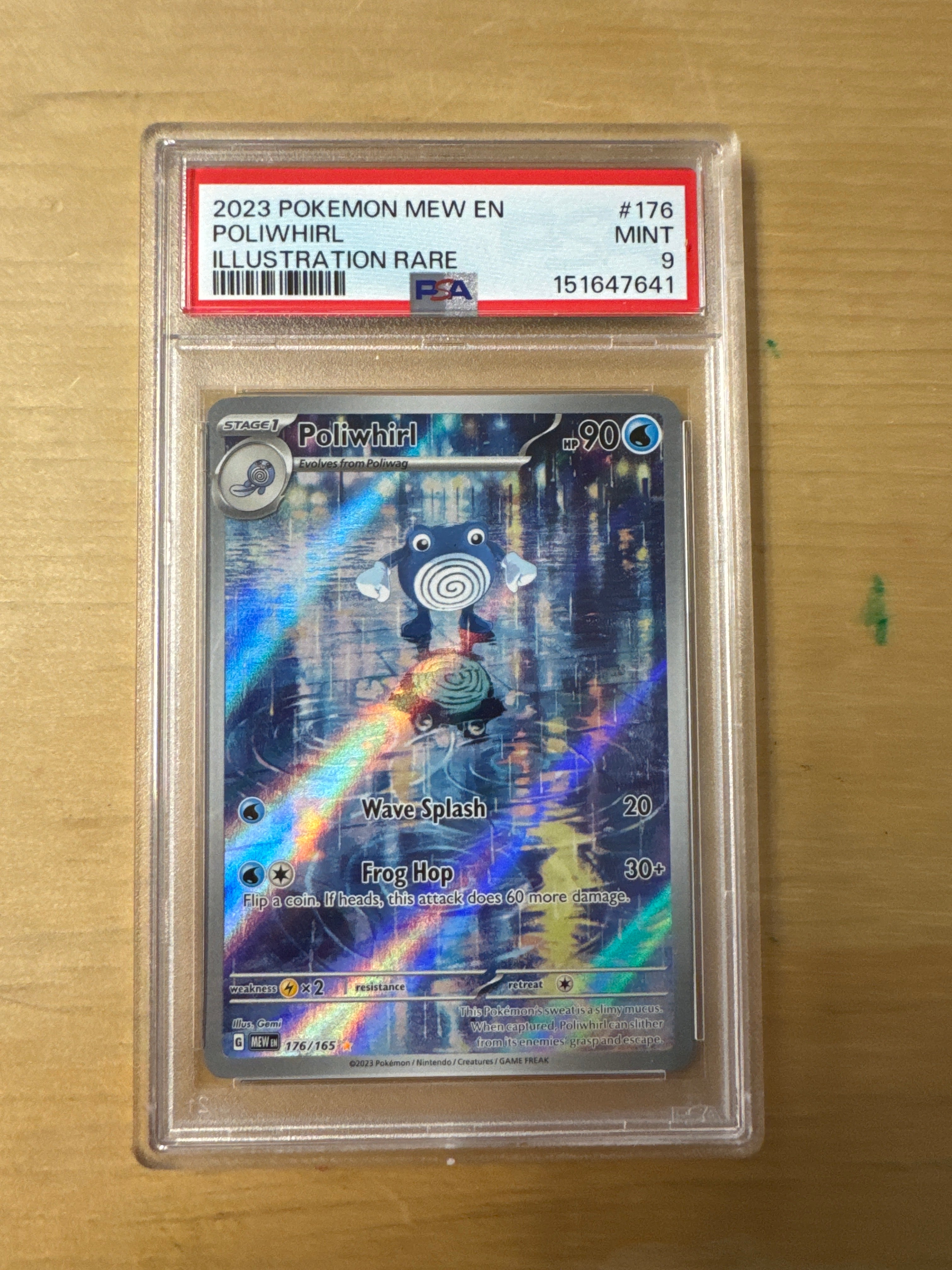 Poliwhirl IR 151 PSA 9 (641)