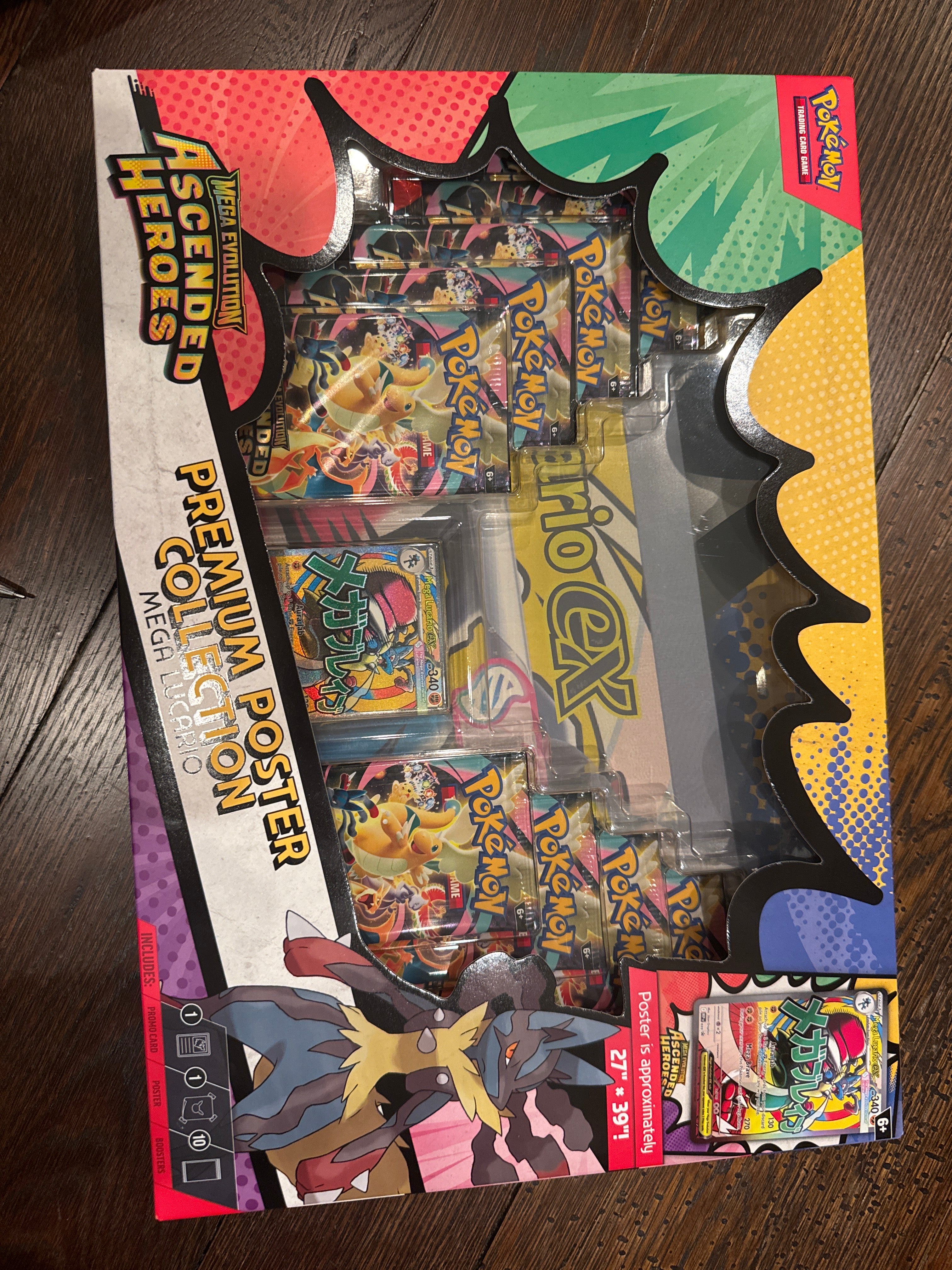Mega Evolution Ascended Heroes Poster Collection Mega Lucario
