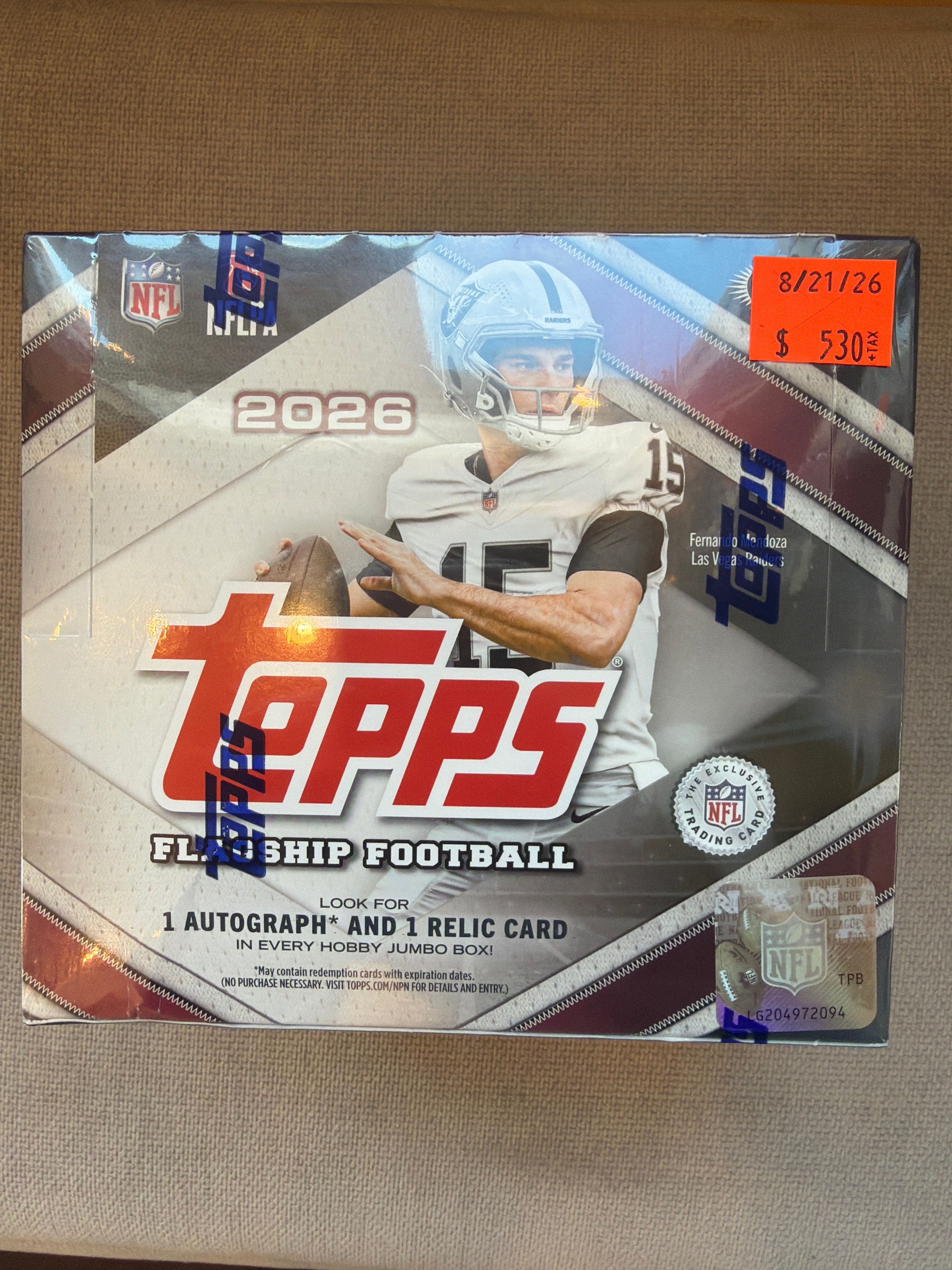 Topps Flagship NFL 2026 Jumbo Box