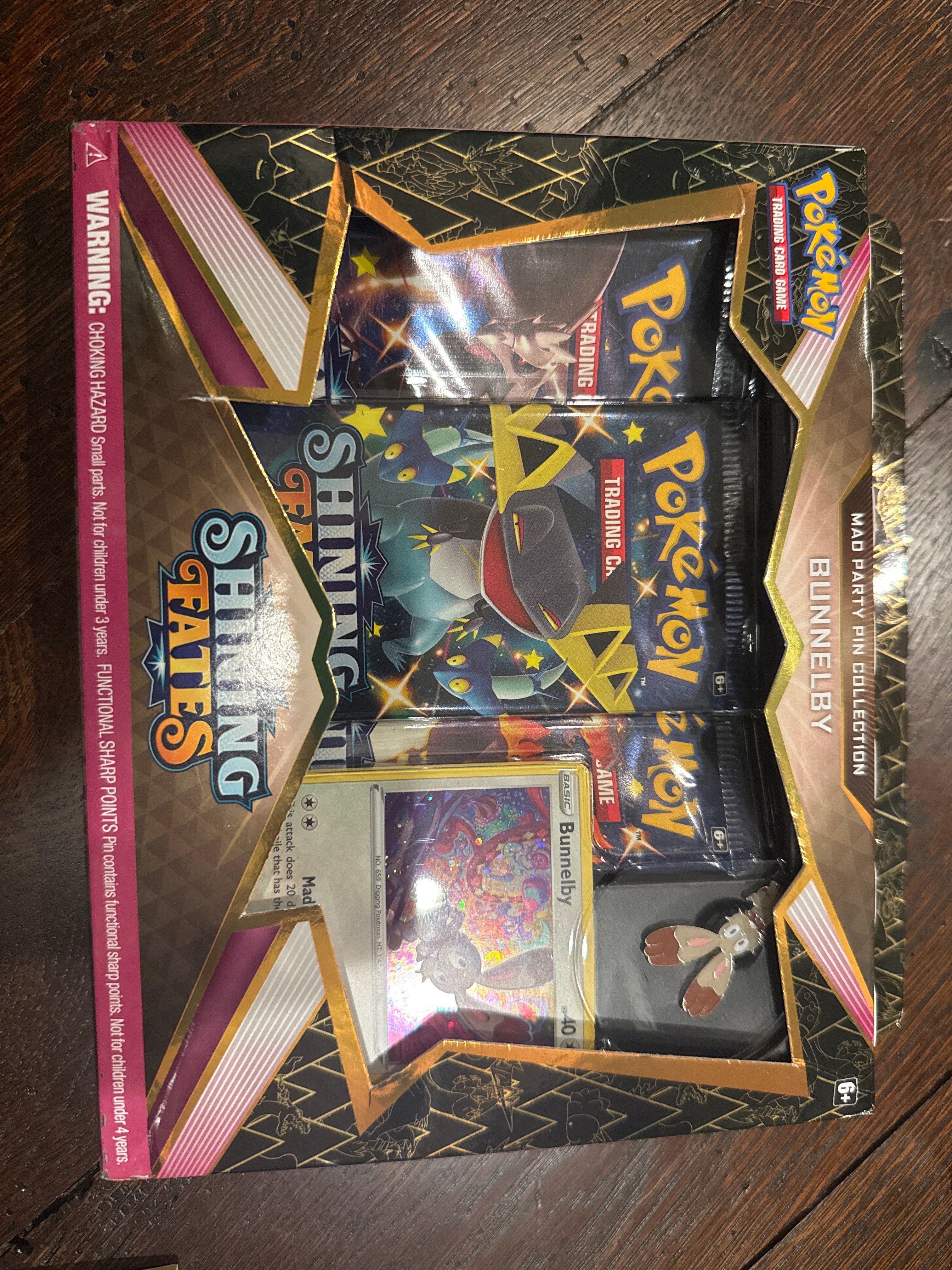 Shining Fates Mad Party Pin Collection Bunnelby