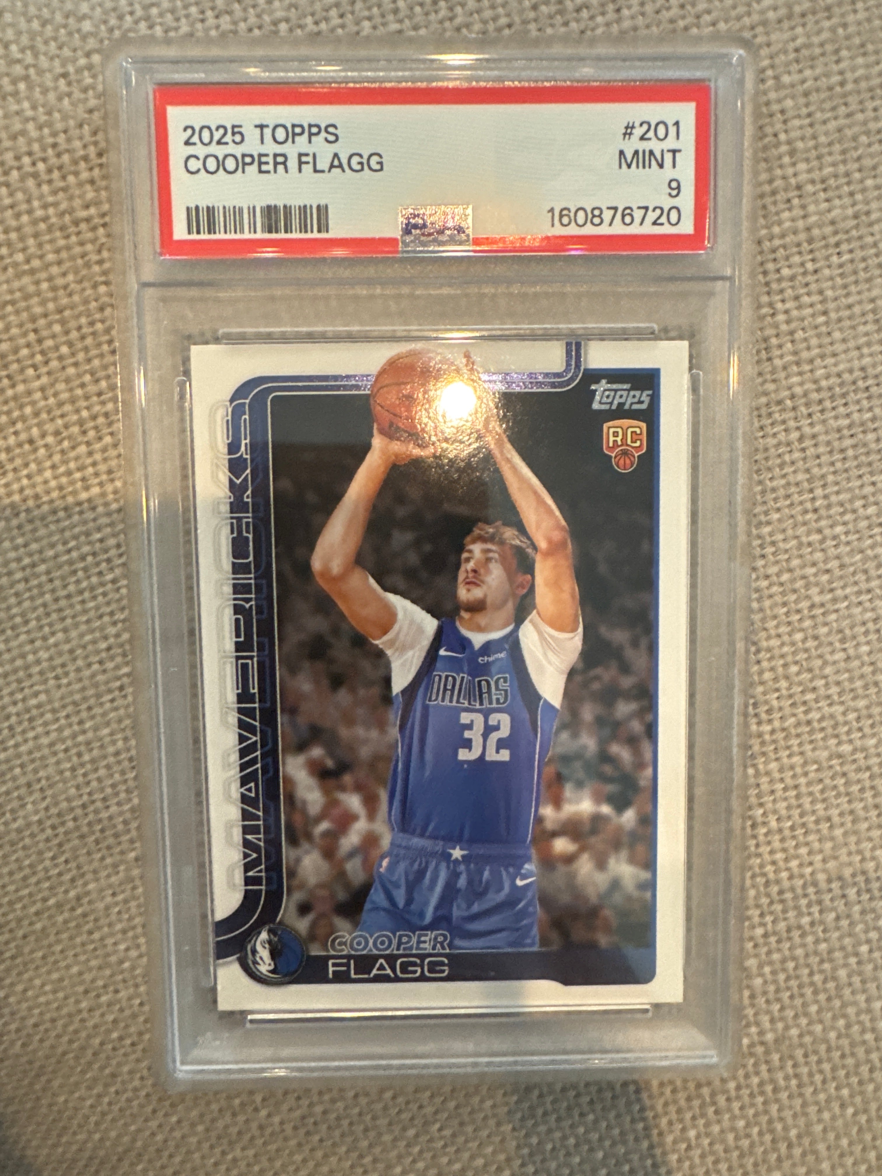 2025 TOPPS Cooper Flagg RC #201 PSA 9 (720)