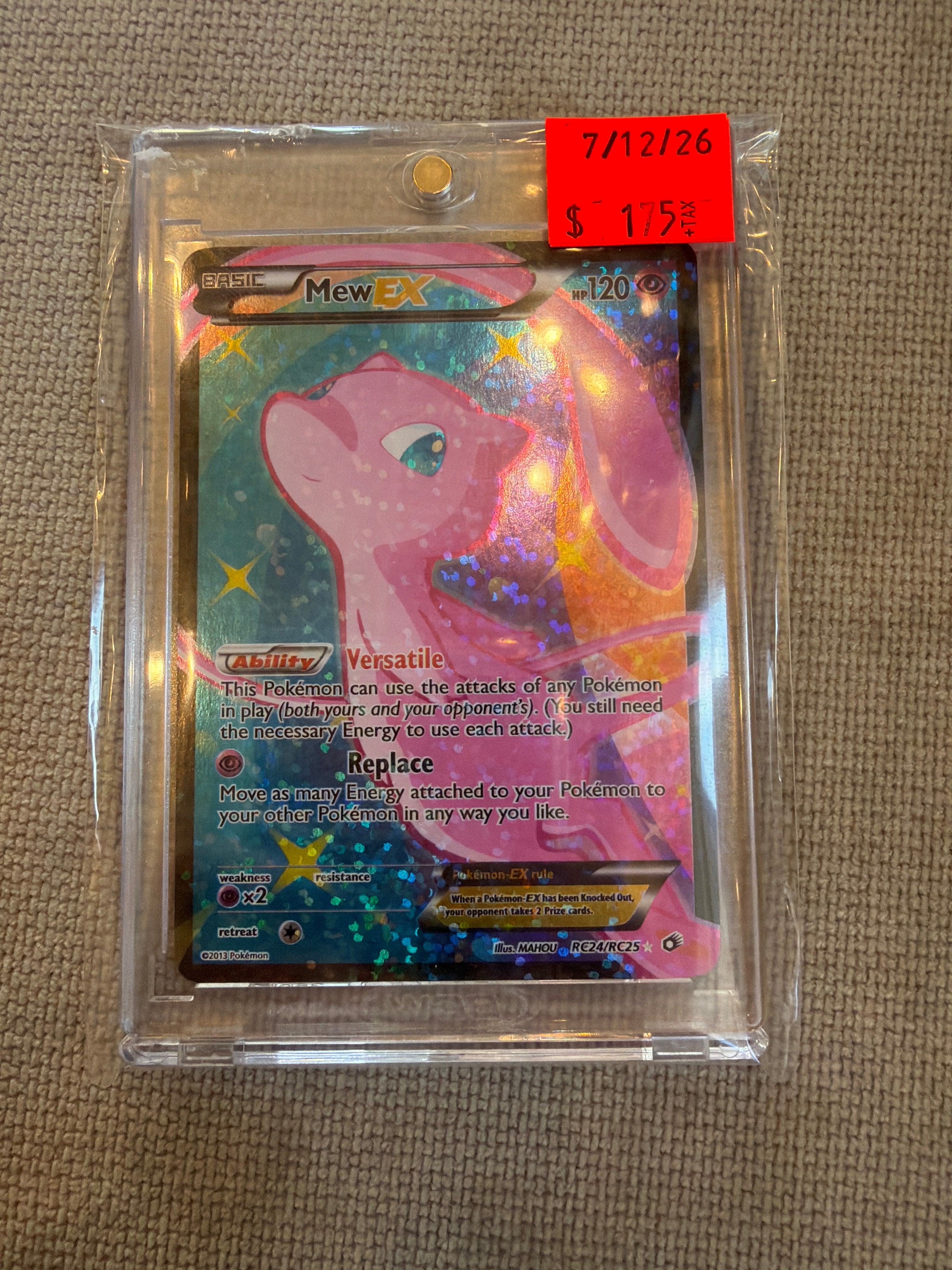 Mew EX Radiant Collection (RAW)
