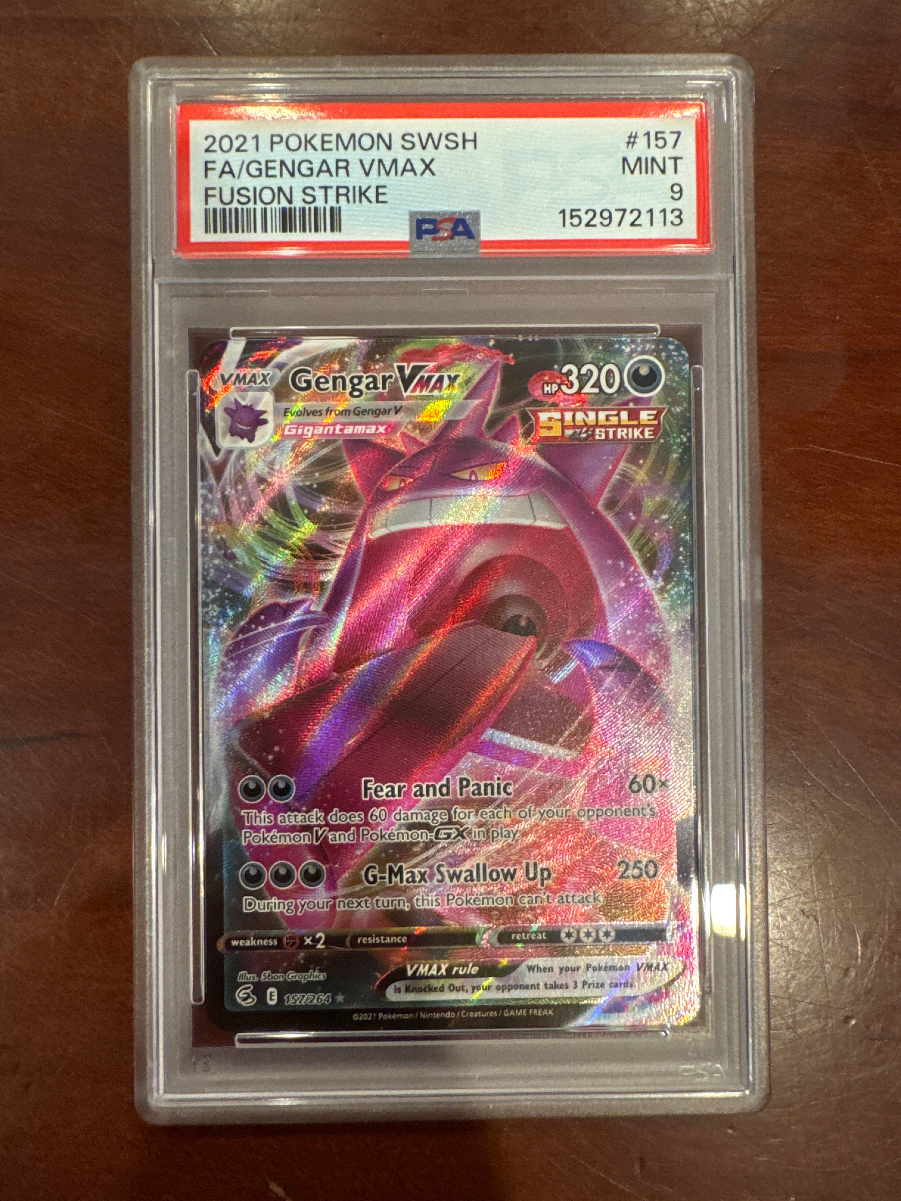 Gengar V Fusion Strike PSA 9 (113)