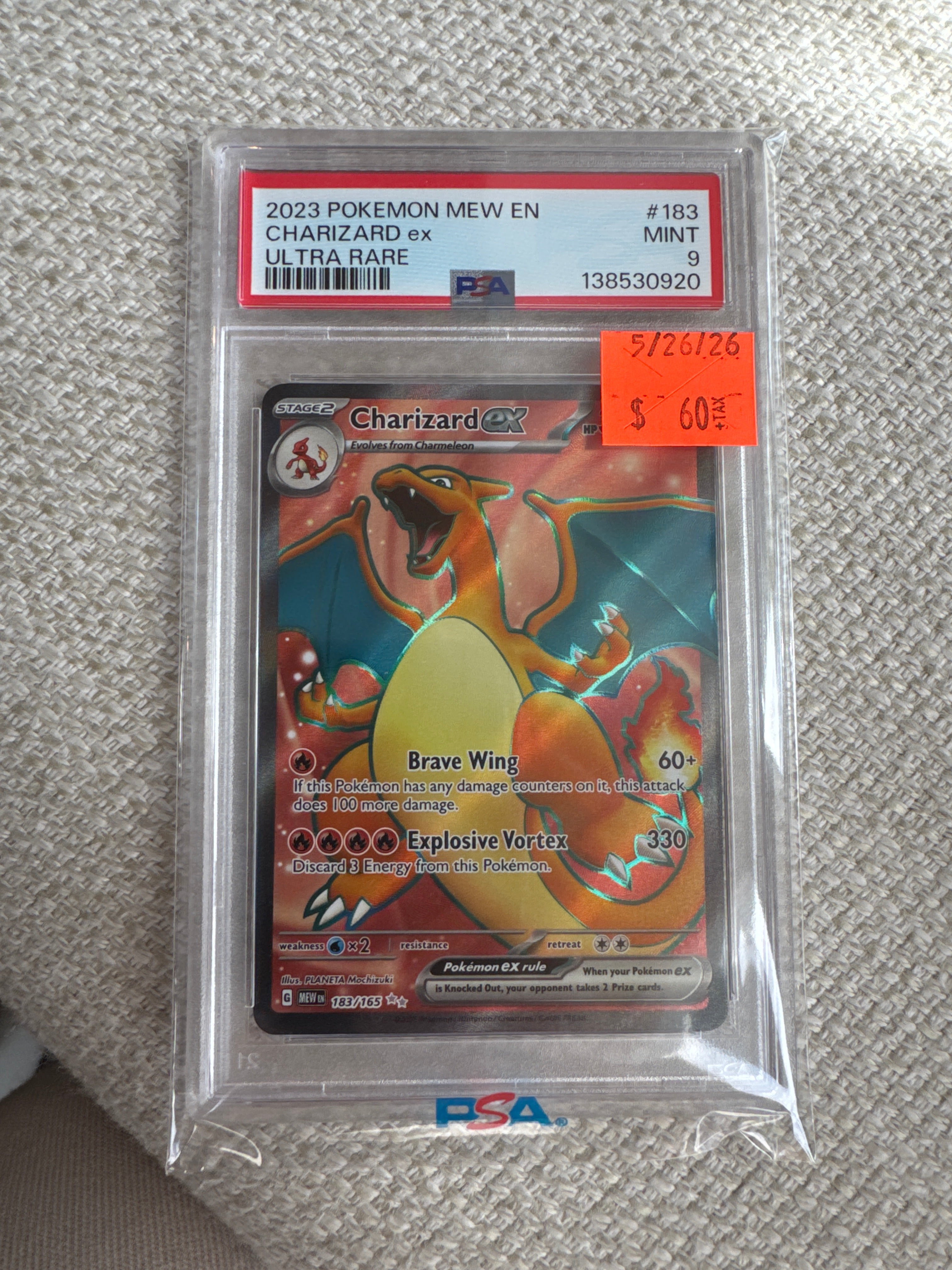 Charizard 151 Ultra Rare PSA 9 (920)