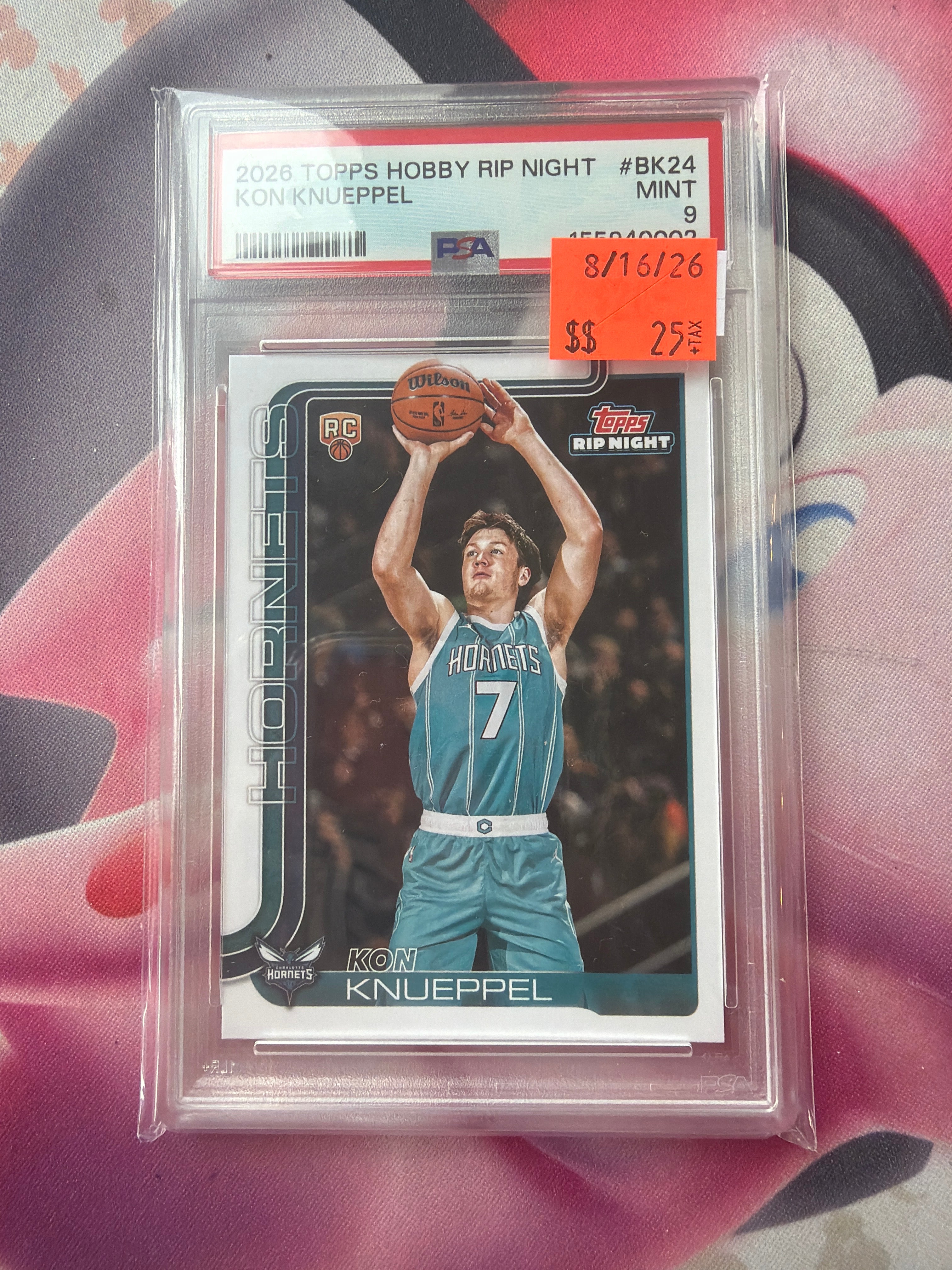 2026 Topps Hobby Rip Night Kon Knueppel PSA 9 (002)
