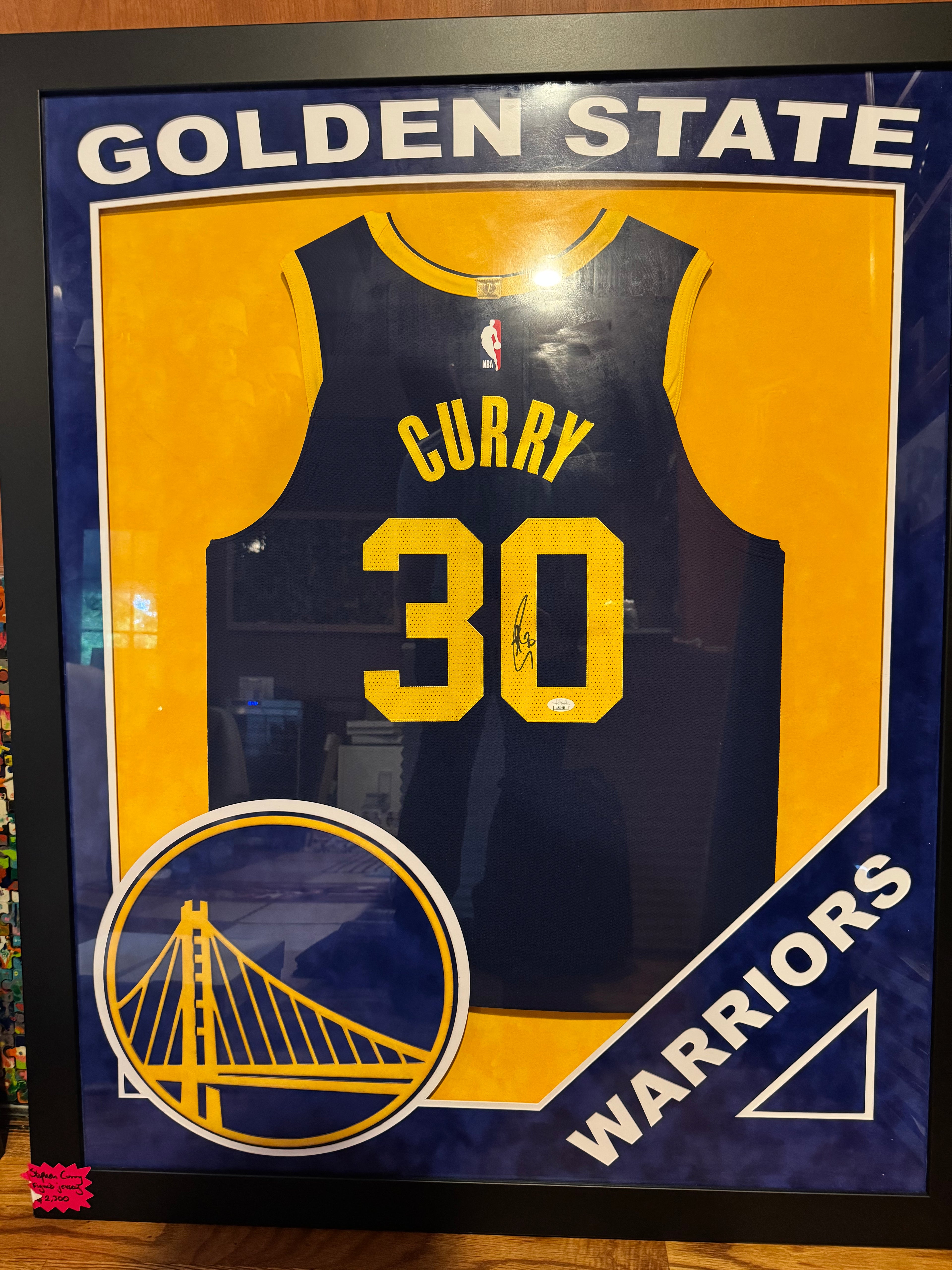 Steph Curry Signed Authentic Warriors Jersey